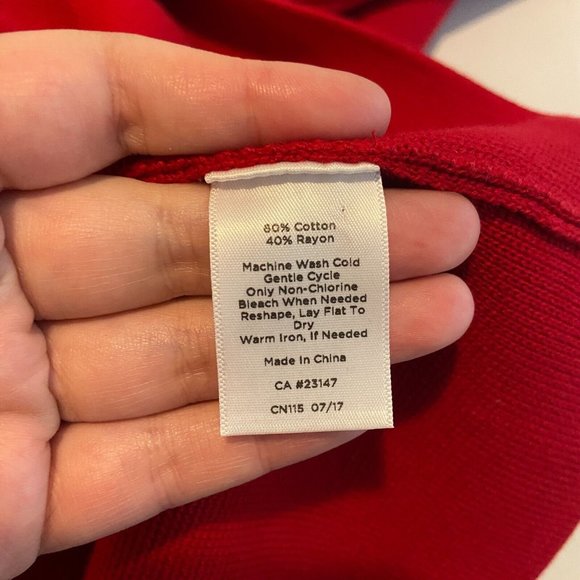 Talbots Red Blazer with Gold Buttons - Picture 6 of 9